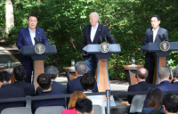 한미일 정상 “3국 협력, 필수 불가결”…캠프데이비드 1주년 공동성명