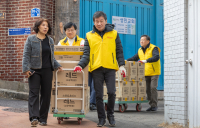 정몽규 HDC그룹 회장, 용산 쪽방촌서 새해 첫 봉사활동