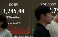코스피, 한미 관세협상 타결에도 하락…조선주 강세